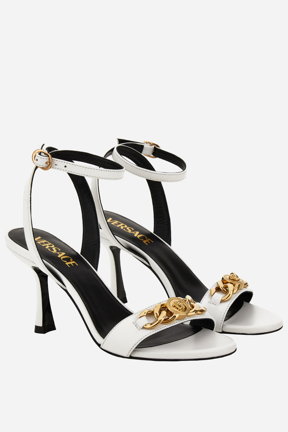 Icon Chain Sandal  In Calf Leather
