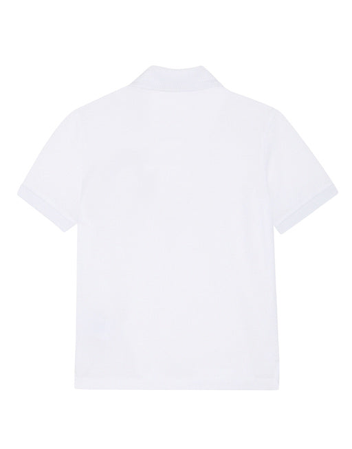 PIQUÉ POLO SHIRT WITH BEE AND CROWN EMBELLISHMENT