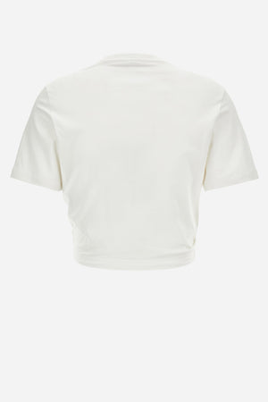 T-Shirt In Tessuto Jersey Stampa Versace Milano Barocco 92