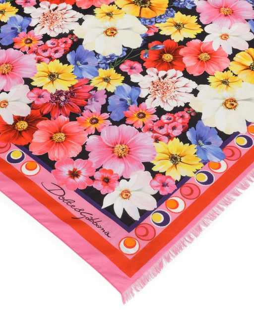 COTTON SARONG WITH GARDEN PRINT (110 X 190)