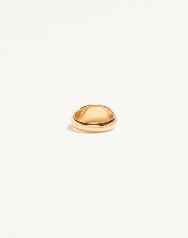 Anello Chevalier Vlogo Signature in Metallo e Smalto 