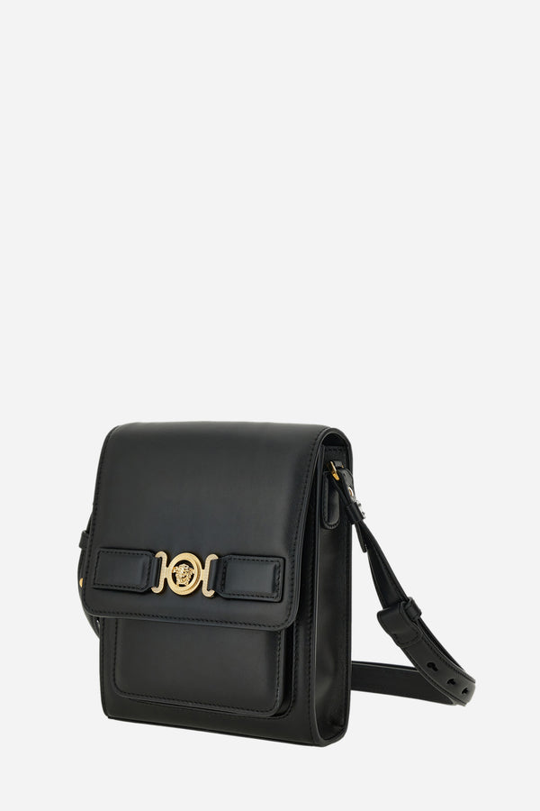 Medusa Biggie Vertical Messenger In Calf Leather