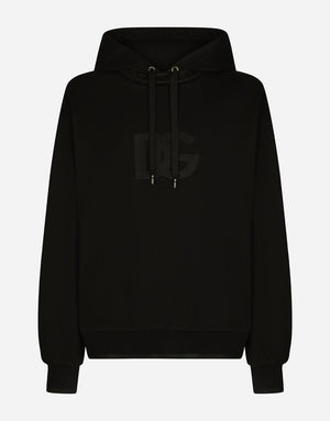 JERSEY HOODIE WITH DG EMBROIDERY