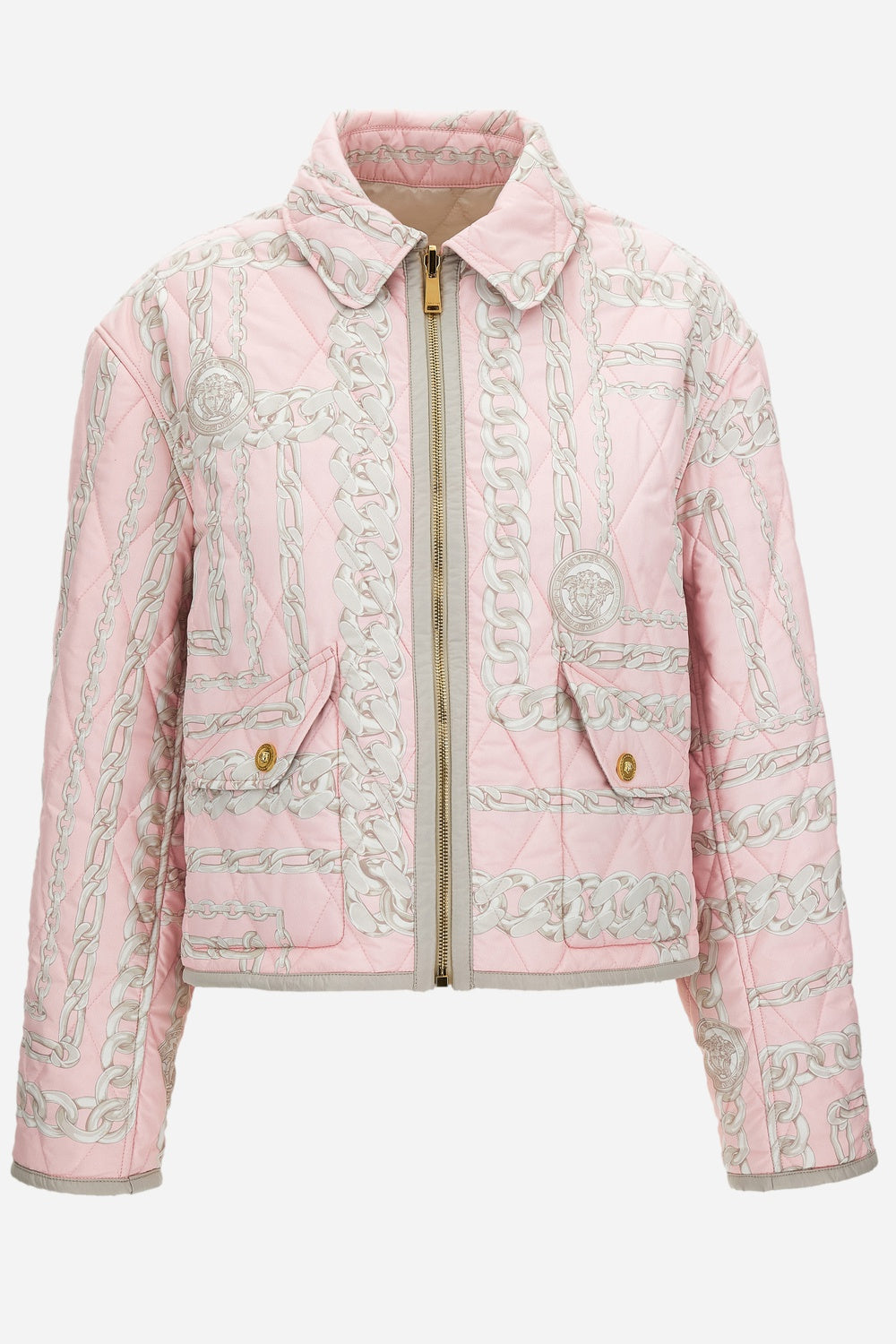 Blouson In Poly Medusa Chain Allover Printed Reversible