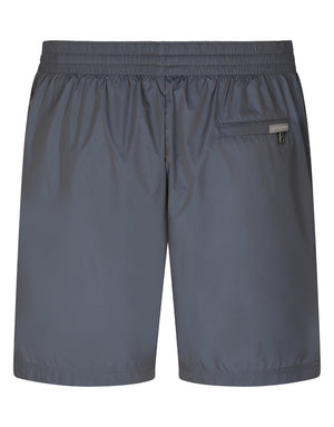 MID-LENGTH SWIM TRUNKS WITH BRANDED BANDS