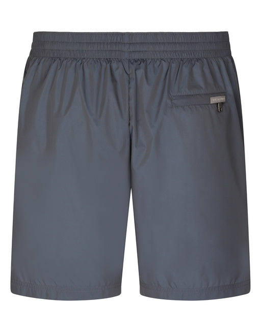 MID-LENGTH SWIM TRUNKS WITH BRANDED BANDS