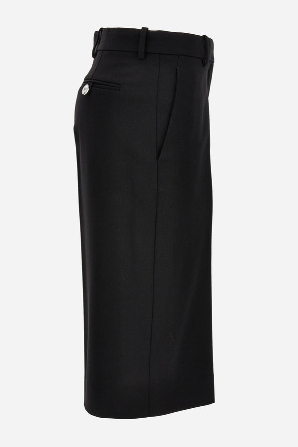 Shorts In Responsible Wool Gabardine Strecht