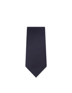 6CM WIDE SILK TIE WITH DG LOGO EMBROIDERY