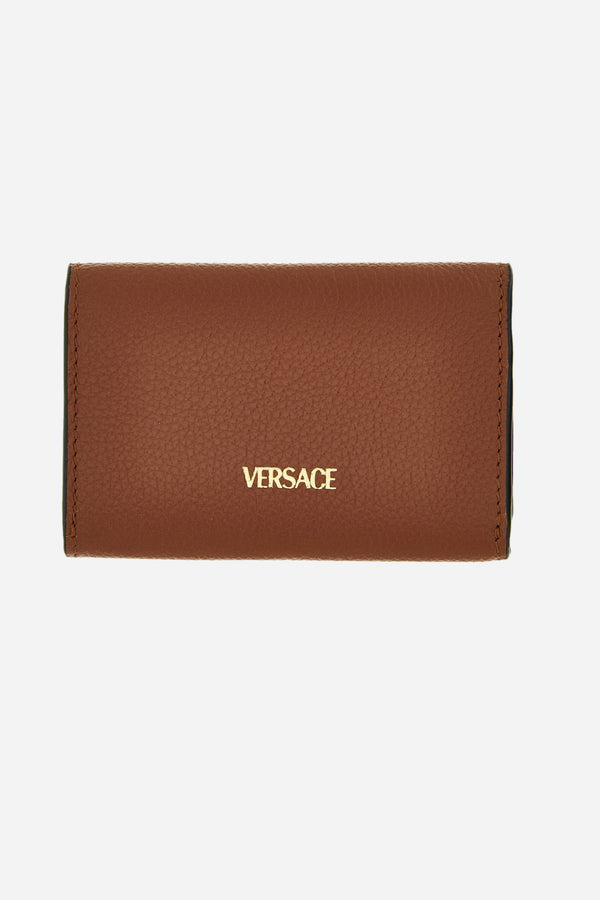 La Medusa Businnes Card Holder In Grainy Calf Leather