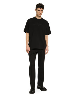 COTTON T-SHIRT WITH DOLCE&GABBANA LOGO