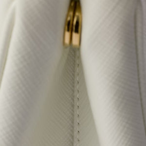 Galleria Mini Saffiano Vernice White