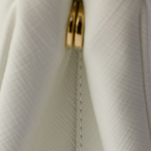 Galleria Mini Saffiano Vernice White