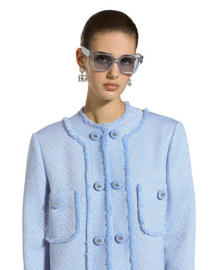 SINGLE-BREASTED COAT IN RACHEL TWEED