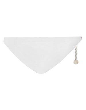SWIM BRIEFS WITH LOGO PLATE AND COIN CHARM