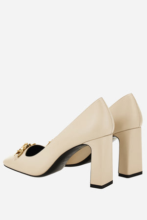 Icon Chain Pump  In Calf Leather