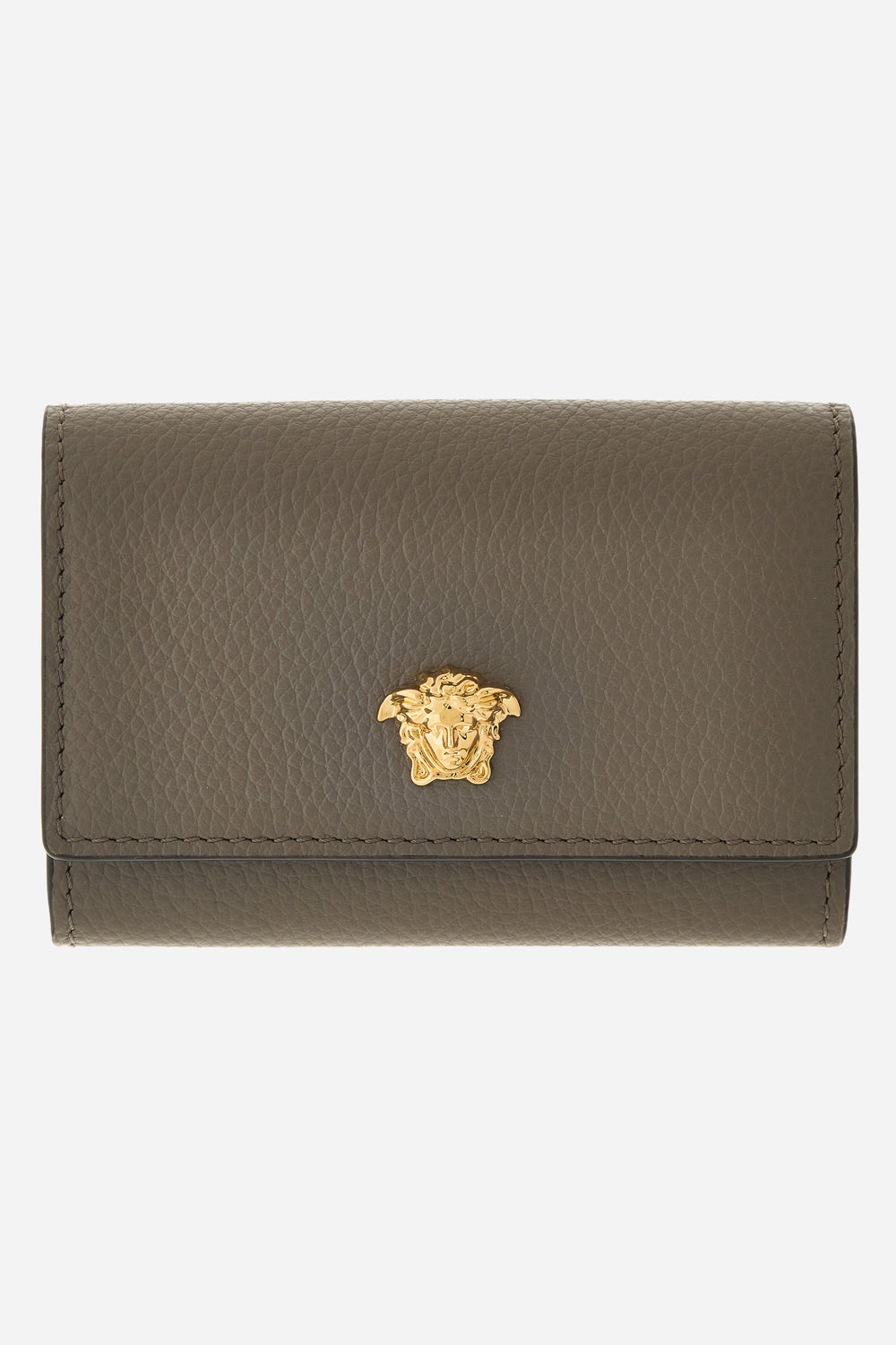 La Medusa Businnes Card Holder In Grainy Calf Leather