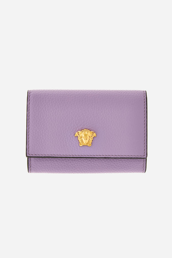 La Medusa Businnes Card Holder In Grainy Calf Leather