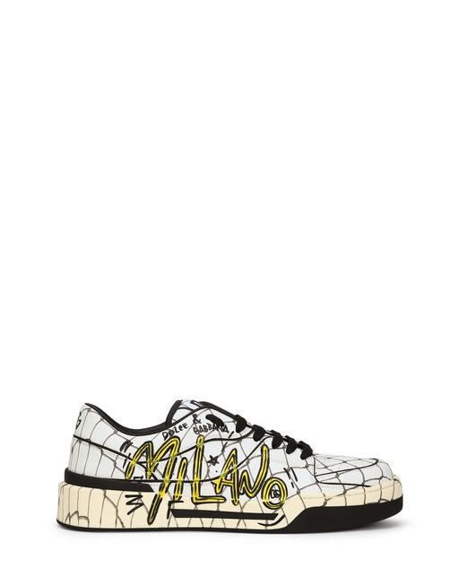 PRINTED CALFSKIN NEW ROMA SNEAKERS