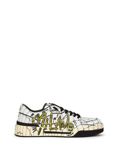 PRINTED CALFSKIN NEW ROMA SNEAKERS