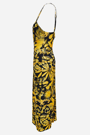 Dress In Jersey Barocco Palm Allover Print
