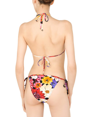 GARDEN-PRINT TRIANGLE BIKINI
