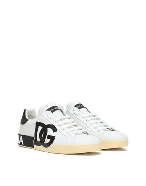 PORTOFINO SNEAKERS IN NAPPA CALF LEATHER WITH EMBOSSED DG LOGO