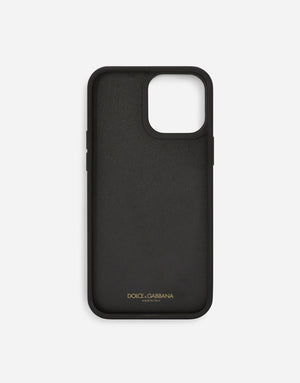 CALFSKIN IPHONE 13 PRO MAX COVER WITH ALL-OVER DG PRINT