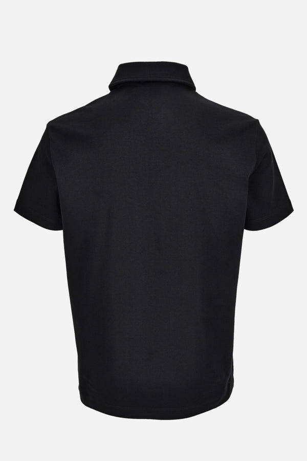 Polo In Cotton Jersey Fabric-Medusa Chain Print