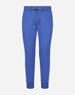 JERSEY JOGGING PANTS WITH LOGO PLAQUE