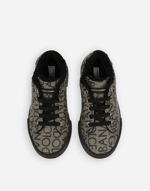 PORTOFINO SNEAKERS IN COATED JACQUARD LOGO