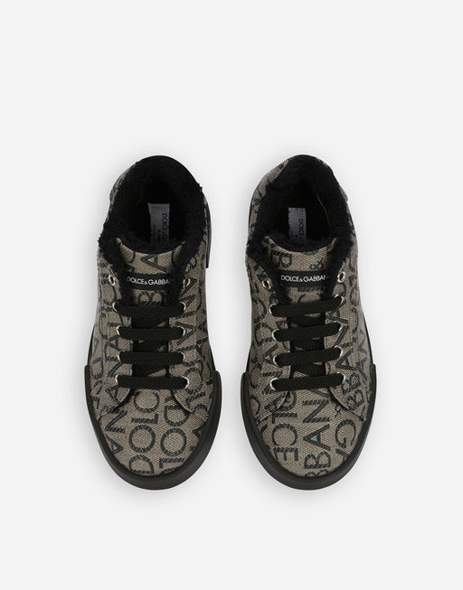 PORTOFINO SNEAKERS IN COATED JACQUARD LOGO