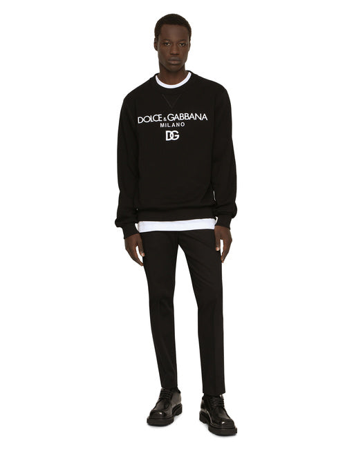 JERSEY SWEATSHIRT WITH DG EMBROIDERY