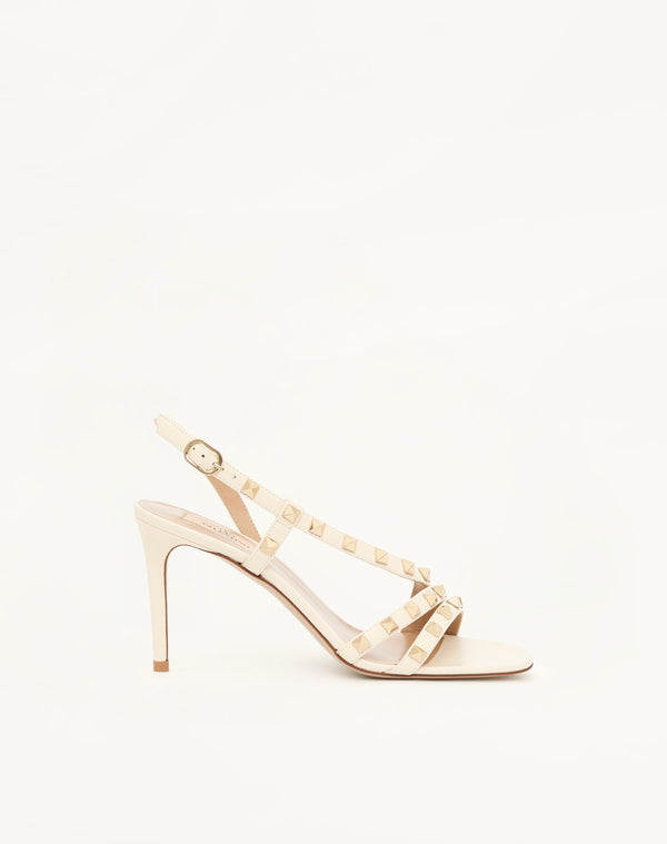 SANDALO ROCKSTUD IN VITELLO 85MM
