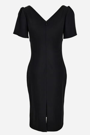 Dress In Techno Piquet Stretch Fabric-Poly Details