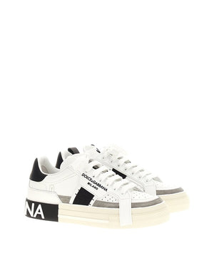 CALFSKIN CUSTOM 2.ZERO SNEAKERS WITH CONTRASTING DETAILS