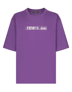 COTTON JERSEY T-SHIRT WITH DGVIB3 PRINT AND LOGO