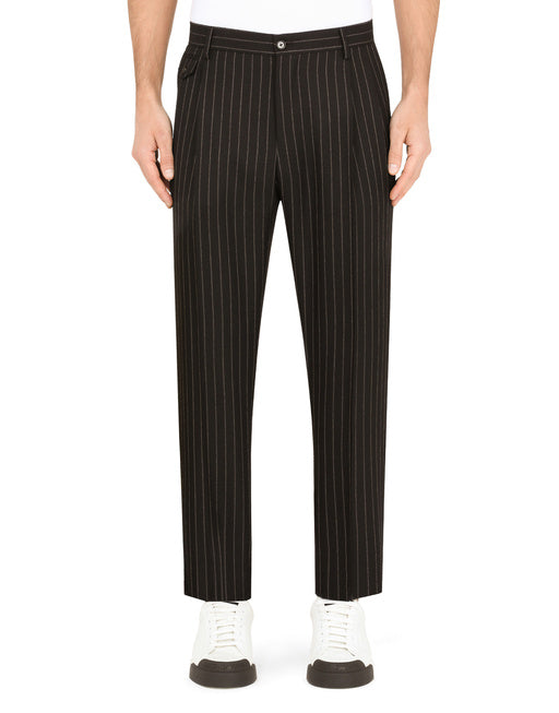 PINSTRIPE WOOL PANTS