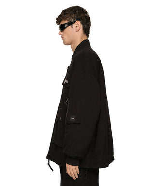 COTTON FAILLE JACKET WITH DGVIB3 PATCH