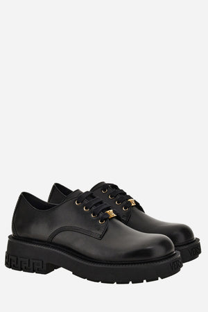 Versace Tank Laced Up In Calf Leather
