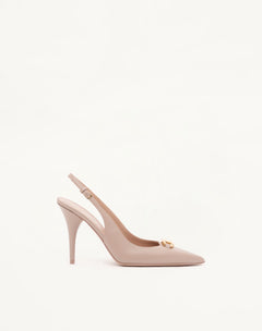 DÉCOLLETÉ SLINGBACK VLOGO THE BOLD EDITION IN VITELLO 100MM