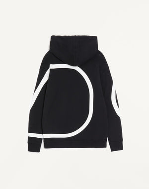 Felpa In Cotone Con Stampa V Logo Signature