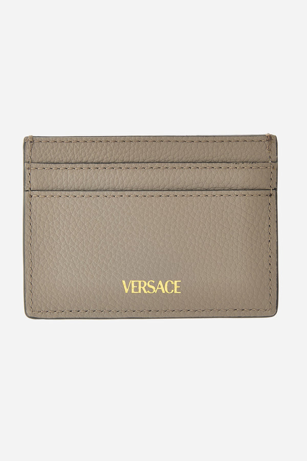 La Medusa Card Case In Grainy Calf Leather