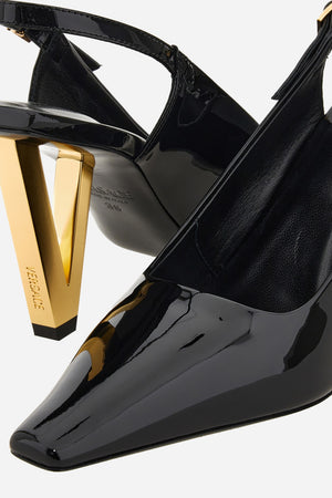 V2025 Sling Back In Patent Leather