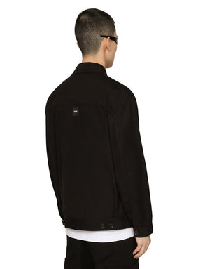 COTTON FAILLE JACKET WITH DGVIB3 PATCH AND EMBROIDERY