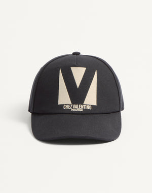 Cappello Baseball Chez Valentino In Cotone 