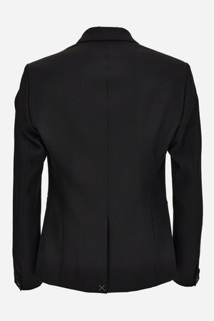 Evening Jacket In Grain De Poudre Fabric-Leaf Barocco Embroidery