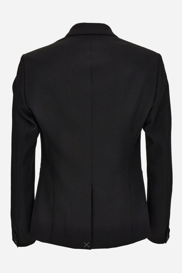 Evening Jacket In Grain De Poudre Fabric-Leaf Barocco Embroidery