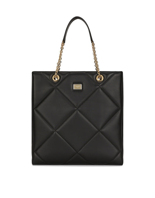 QUILTED CALFSKIN JUNGLE SHOPPER