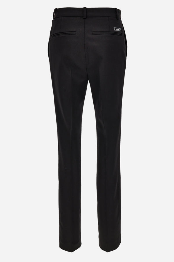 Informal Pant In Responsible Stretch Wool Grain De Poudre