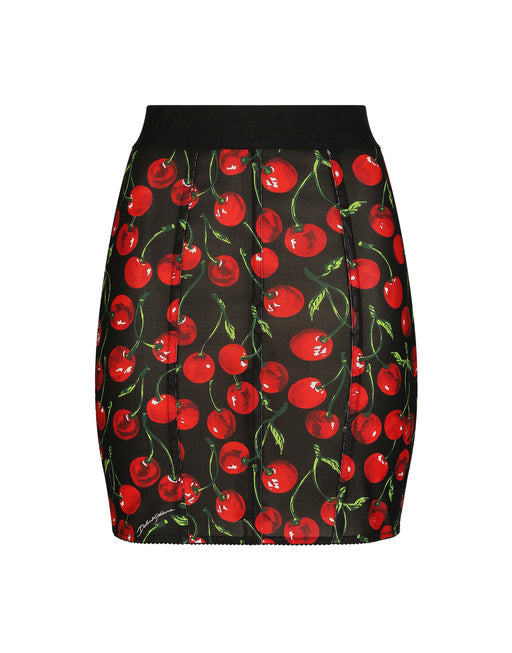 SHORT MARQUISETTE SKIRT WITH BRANDED ELASTIC